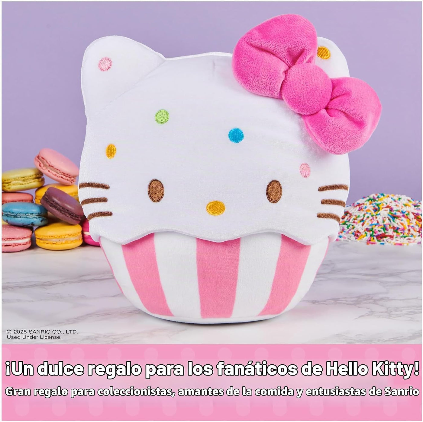 GUND Sanrio Hello Kitty Cupcake - Juguete de peluche de postre de 8...