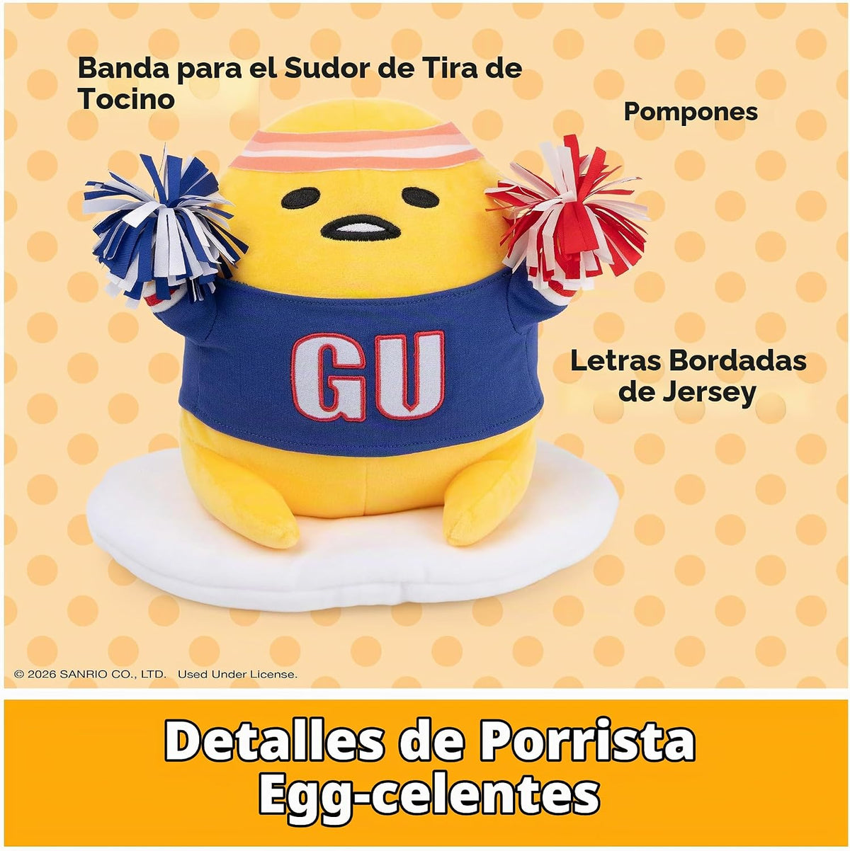 GUND Sanrio Gudetama El huevo perezoso de peluche, deportivo Gudeta...