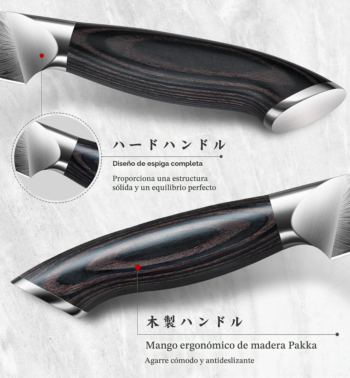 SANMEIHO Cuchillo de pelar de cocina de 4.5 pulgadas \u2013 Cuchill...