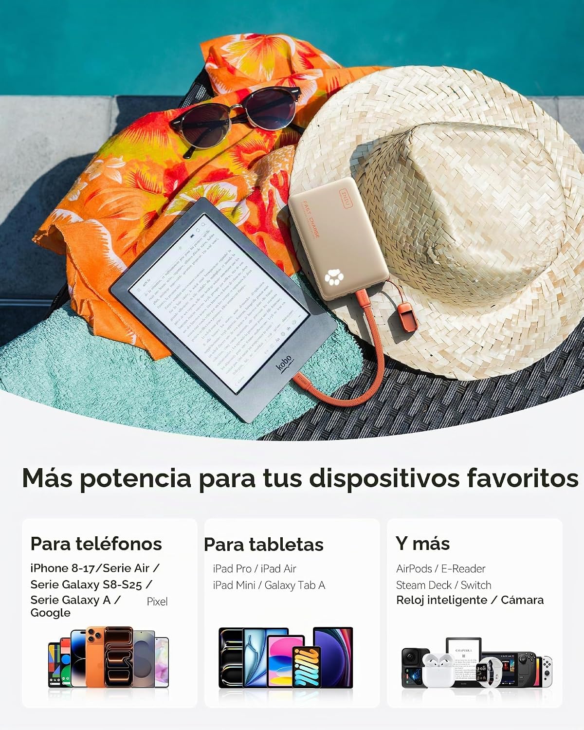 INIU 10000mAh 45W cargador portátil de carga rápida, banco de energ...