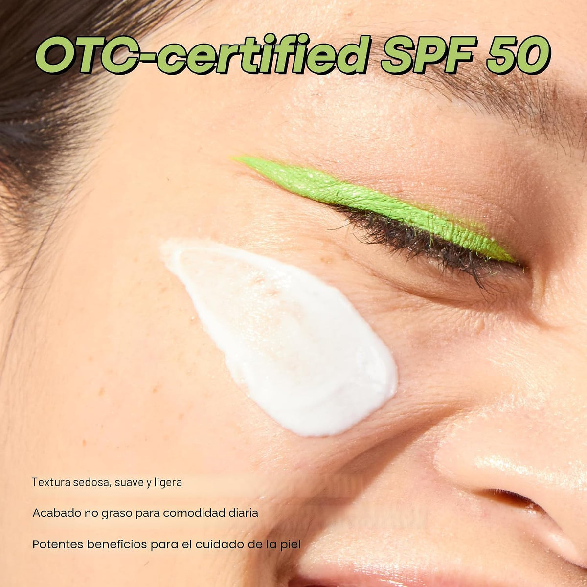 TONYMOLY Protector solar facial de té verde SPF 50+ PA++++, sin yes...