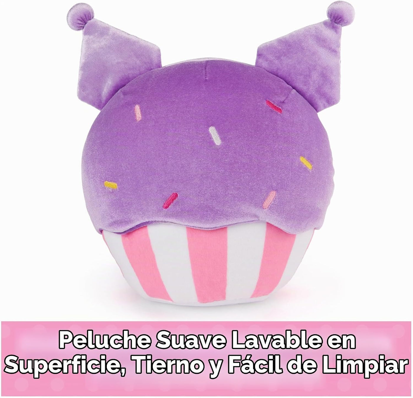 GUND Sanrio Kuromi Cupcake - Juguete de peluche de postre de 8 pulg...