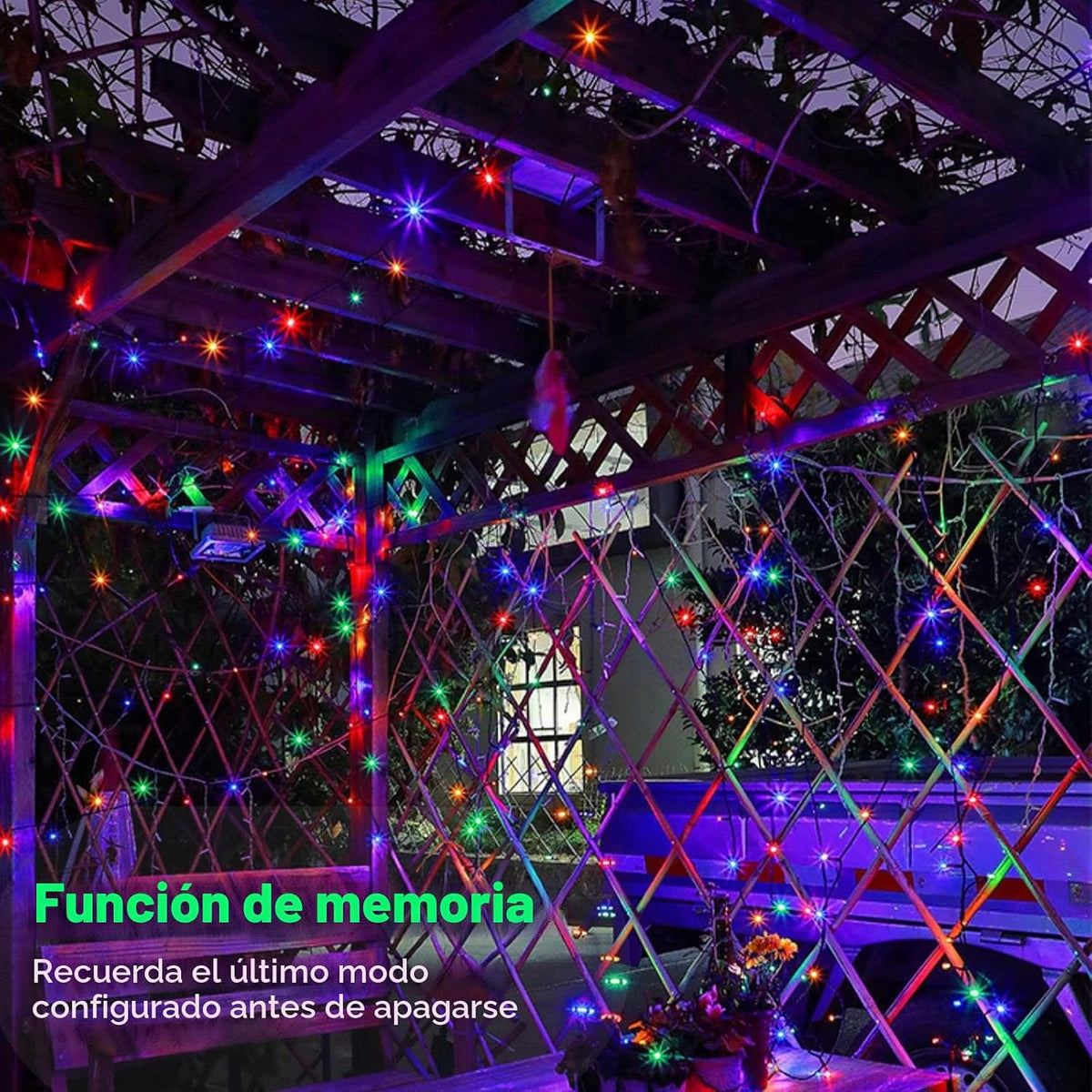 VTECHOLOGY - 300 luces LED multicolor para árbol de Navidad, luz pa...