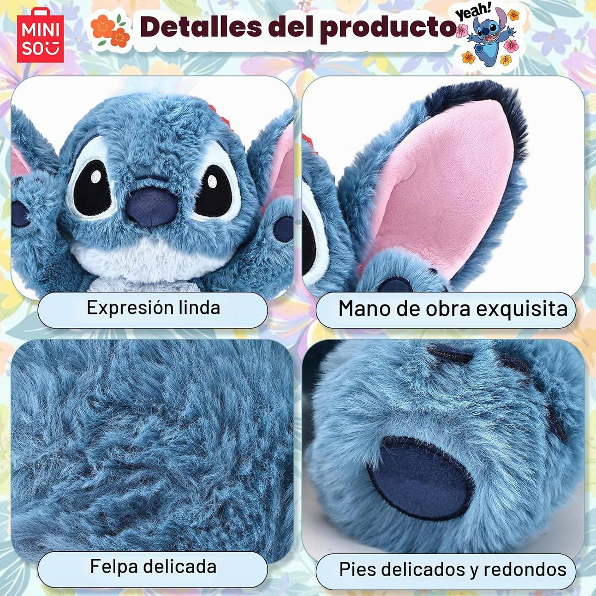 MINISO Disney Stitch - Juguete de peluche Lilo &amp; Stitch, colecc...