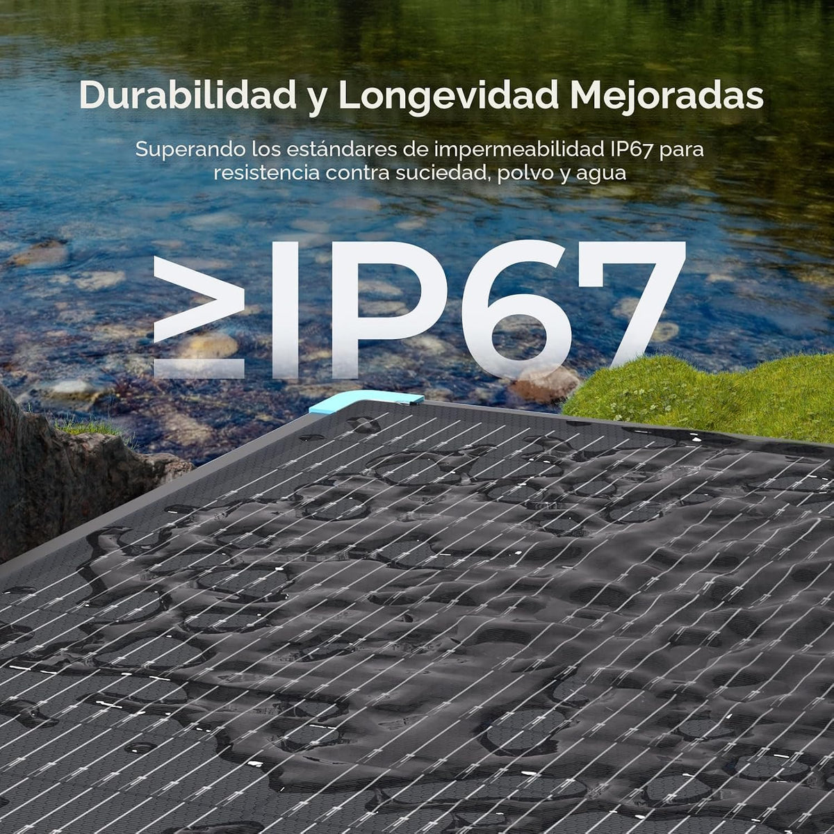 Panel solar portátil Renogy de 300 W, 25 % de alta eficiencia para...