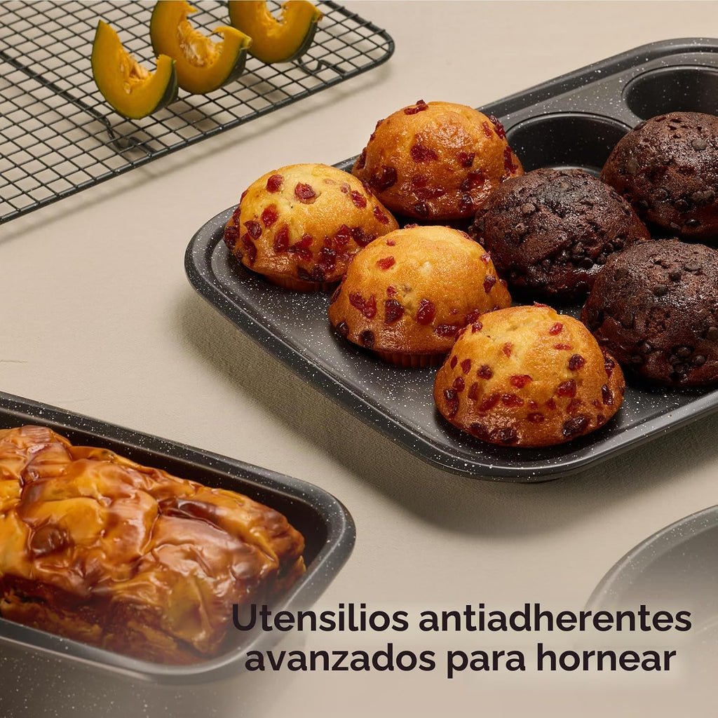 CAROTE Juego de 39 ollas y sartenes antiadherentes, juego de utensi...