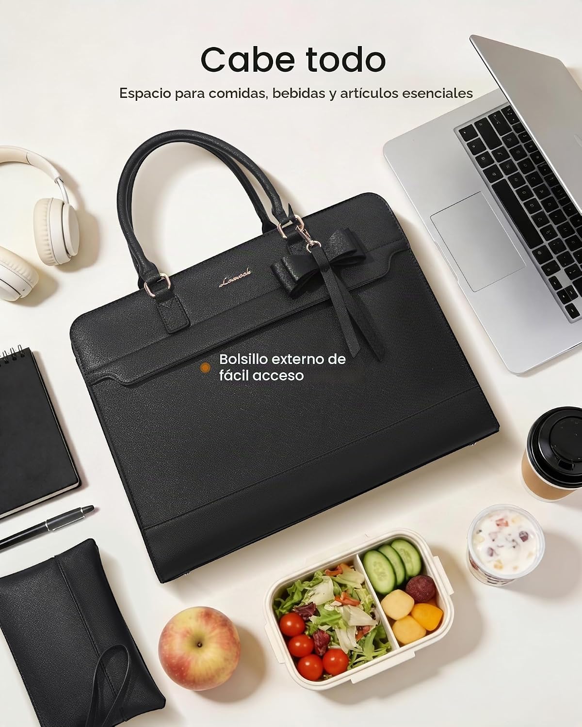 LOVEVOOK Bolsa de almuerzo para mujer, bolsa de trabajo aislada con...