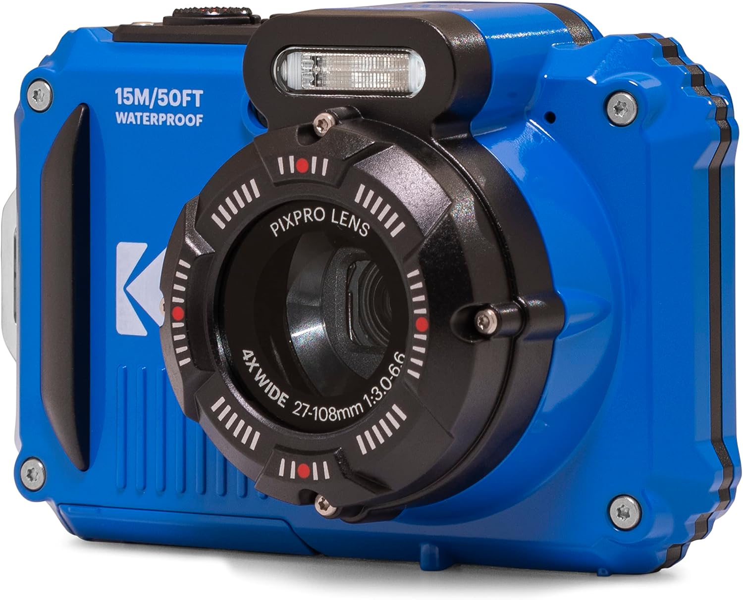 KODAK PIXPRO WPZ2 - Cámara digital impermeable de 16 MP, 49.2 ft, z...