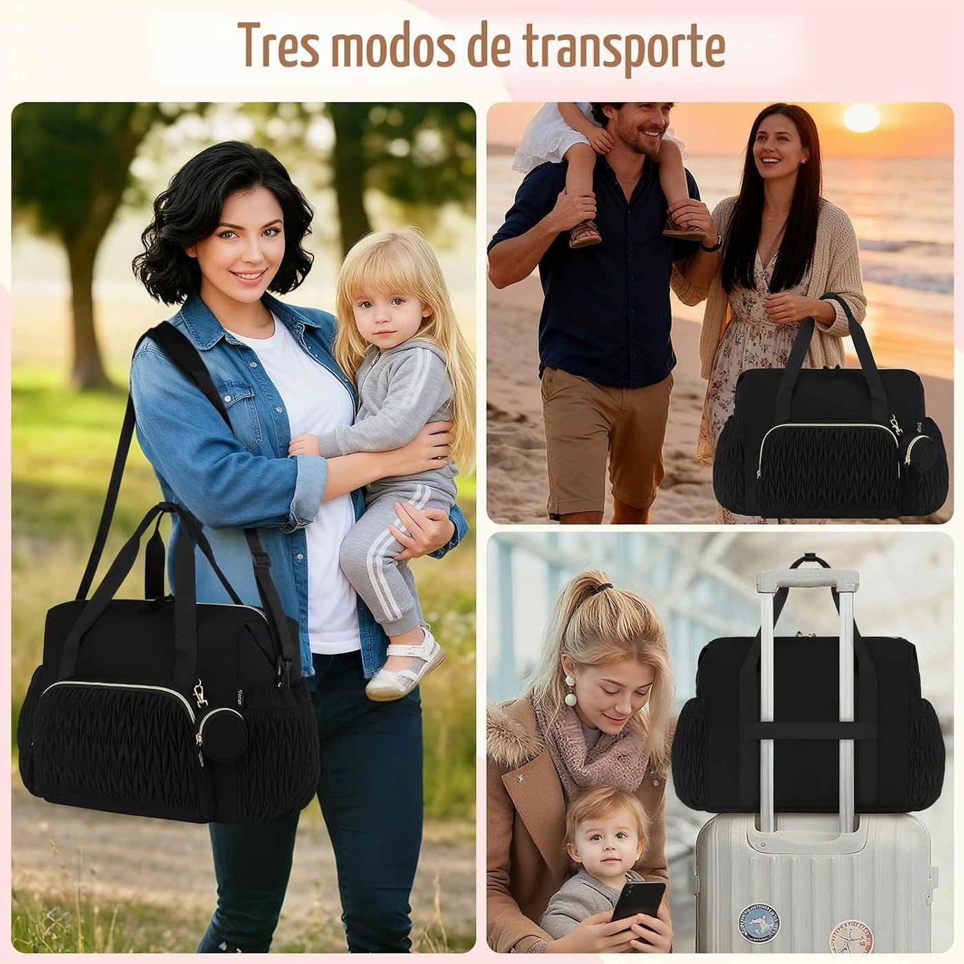 Bolsa de pañales para bebé, 6 unidades, bolsas de hospital grandes...