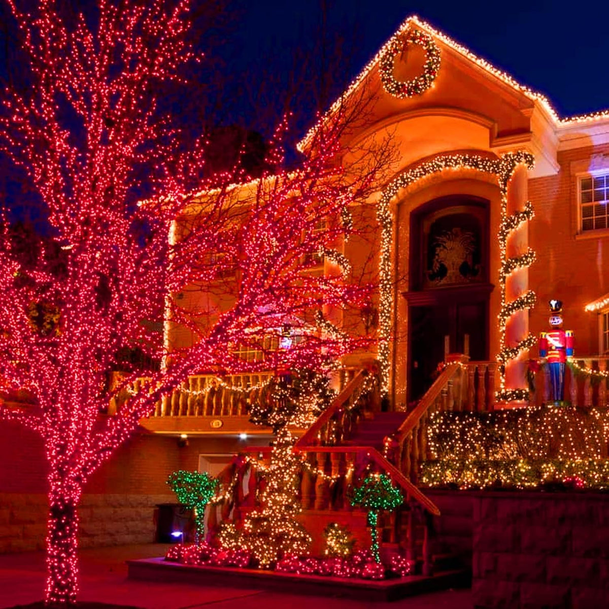 Dazzle Bright - Guirnalda de 300 luces LED para Navidad de 100 pies...
