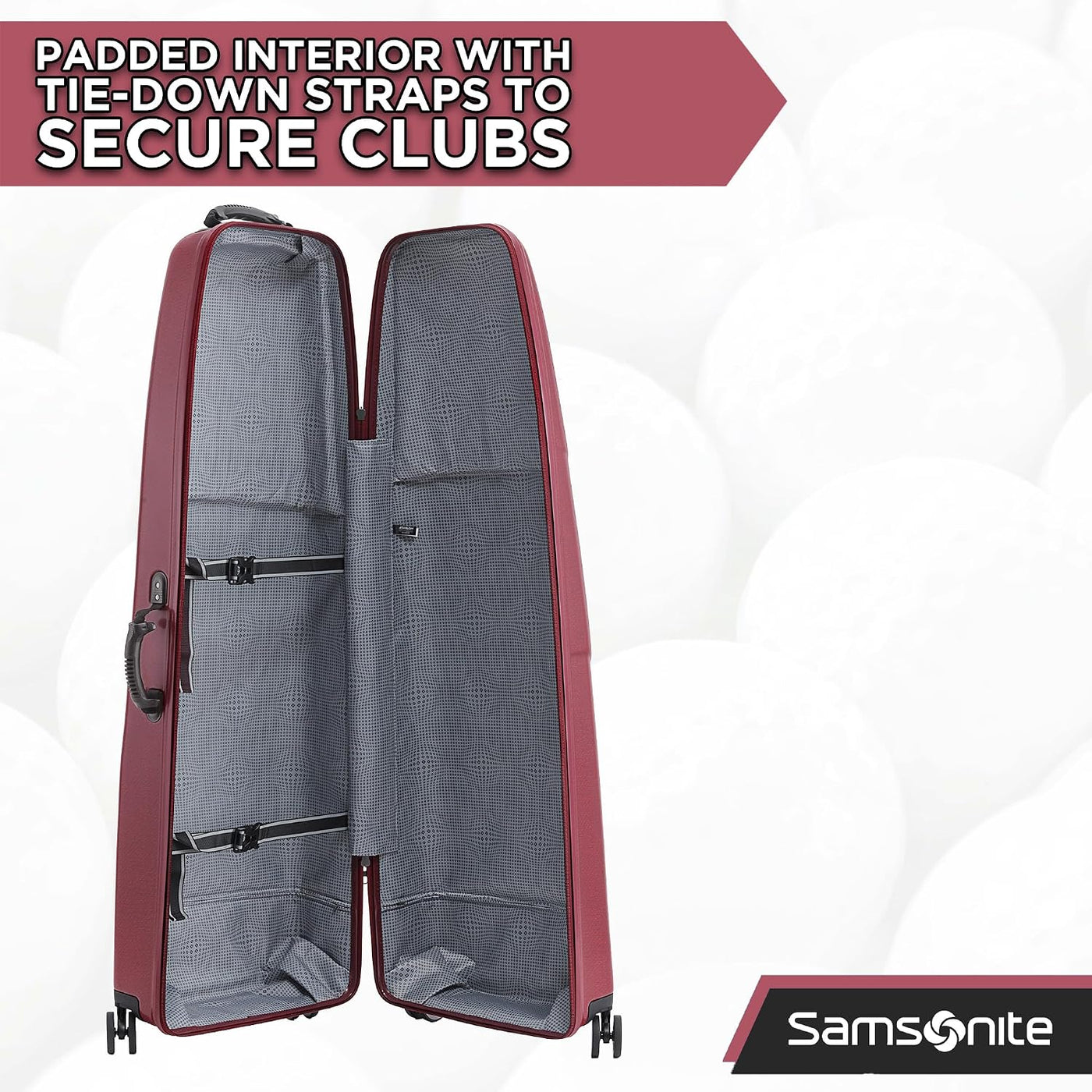 Samsonite Tour Deluxe - Funda rígida para golf, bolsa de viaje de g...