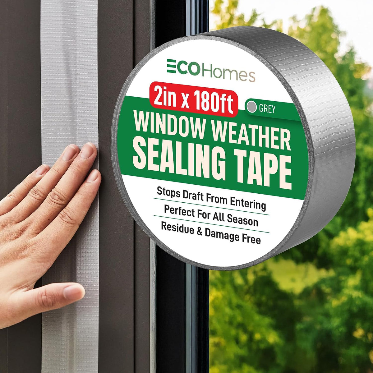 ECOHomes Cinta de sellado para ventanas | Cinta de sellado de clima...