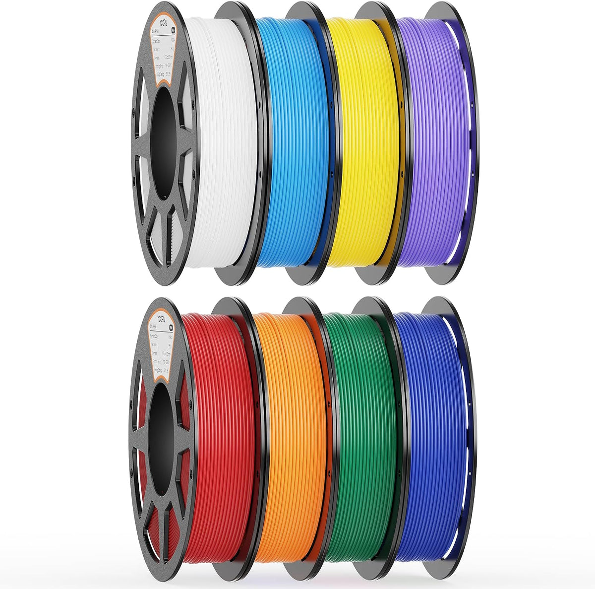 YOOPAI Filamento PLA+ de 0.069 pulgadas, paquete de colores inicial...