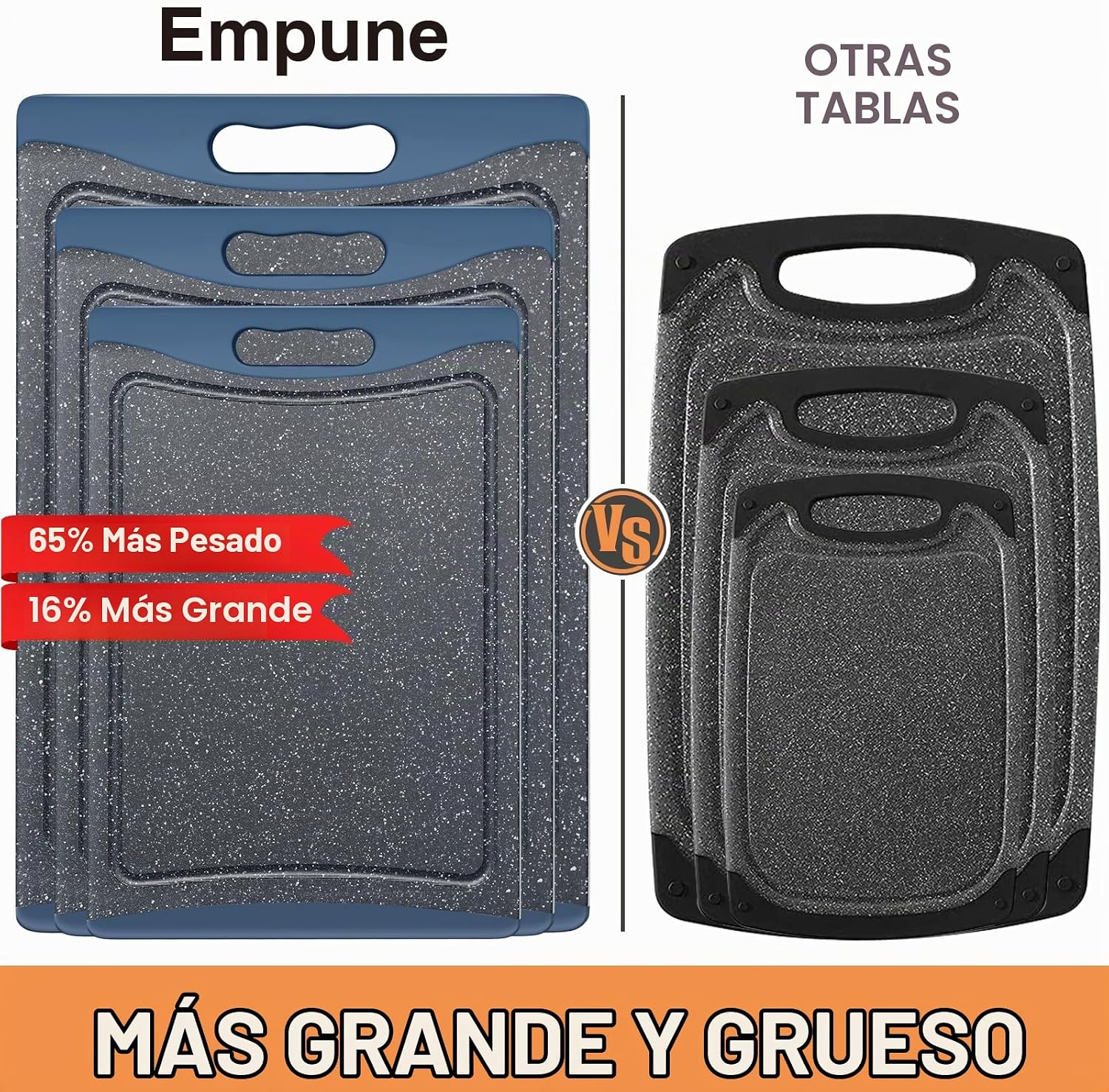 Tablas de cortar extra grandes, tablas de cortar de plástico para c...