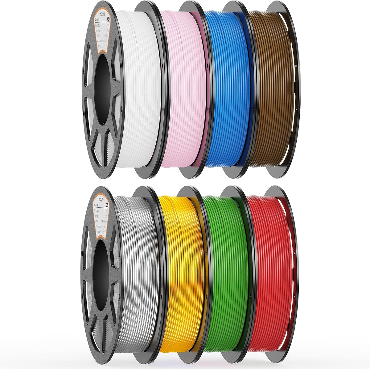 YOOPAI Filamento PLA de 0.07 in, 8.82 oz PLA+ y paquete mate y sedo...