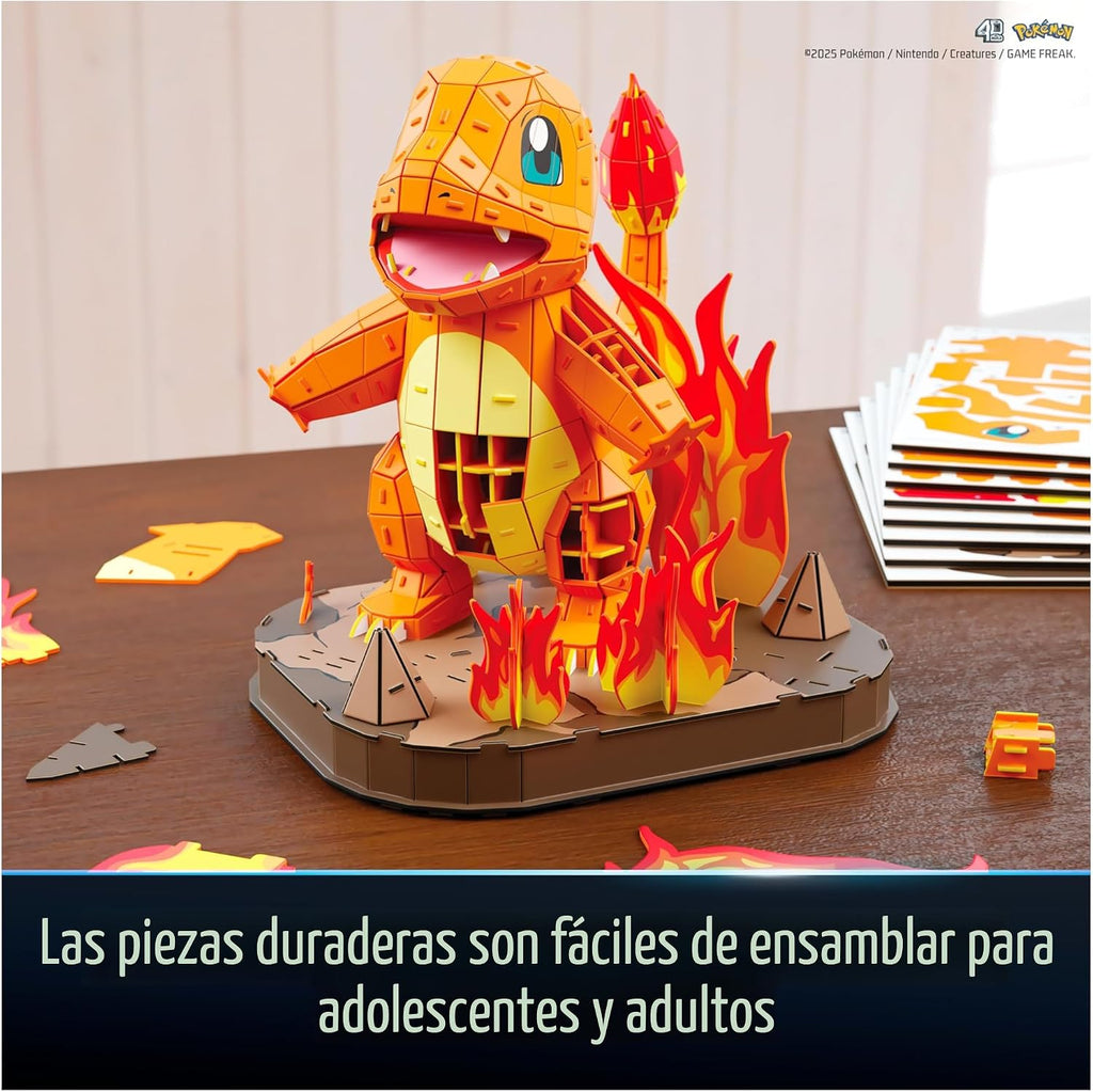 4D Build Pokémon Charmander - Kit de modelo de rompecabezas 3D, dec...