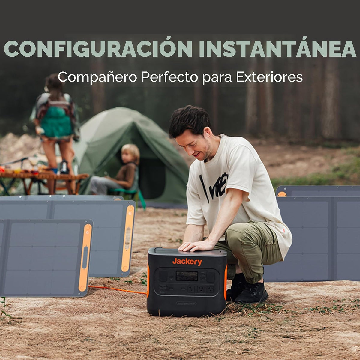 Jackery SolarSaga - Panel solar portátil de 200 W, paneles solares...