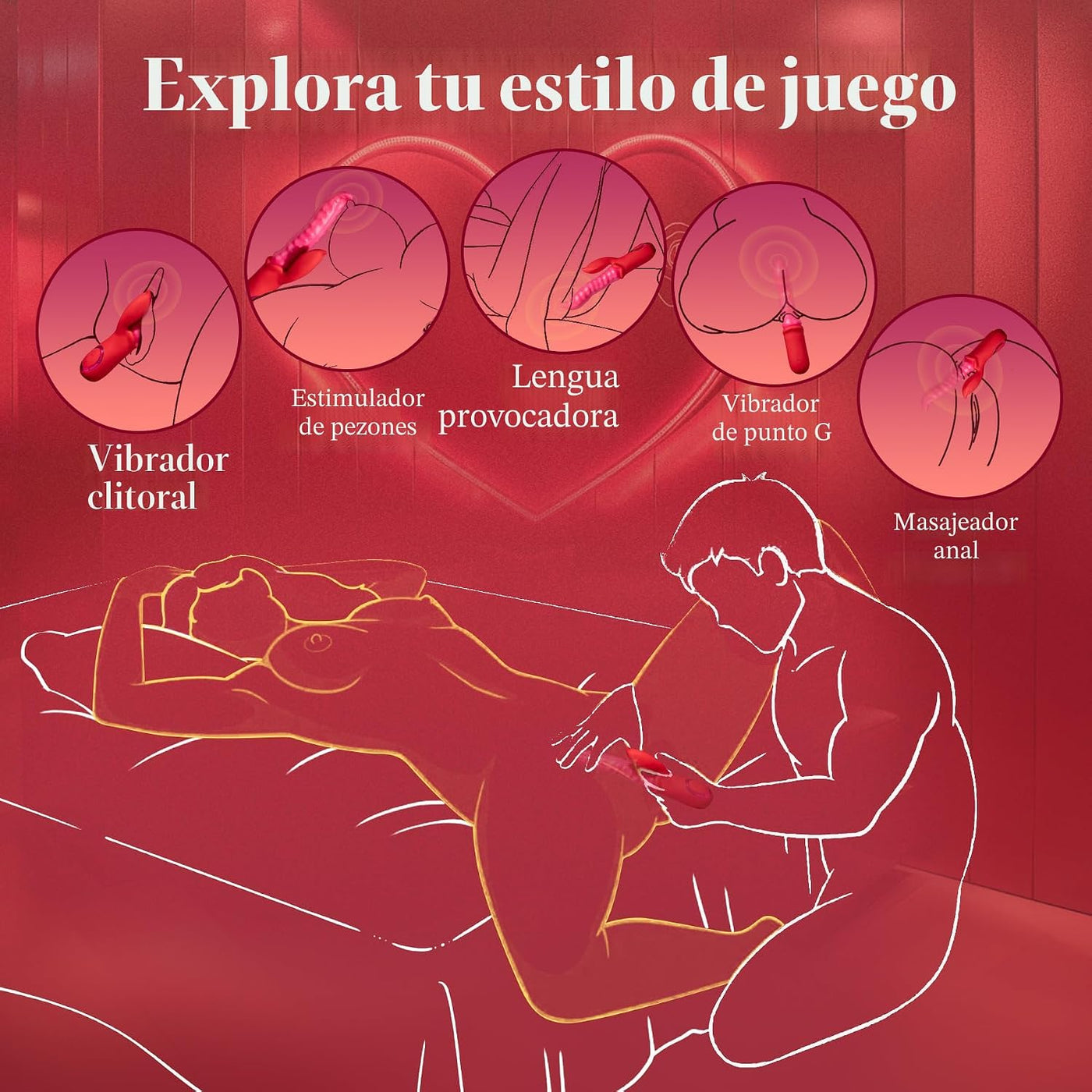 Vibrador de juguetes sexuales para adultos, consolador \u2013 Vibra...
