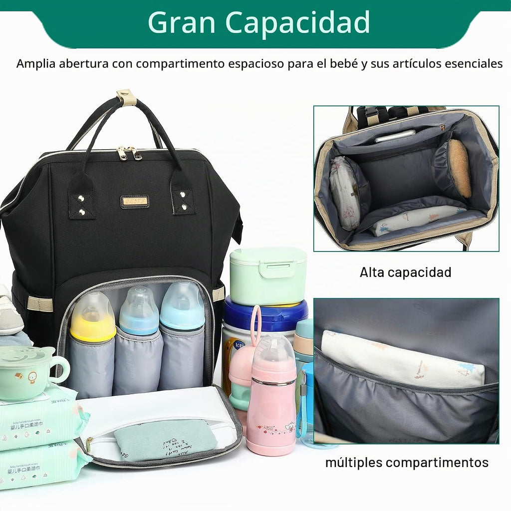 Bolsa de pañales, bolsas de pañales para bebés y niñas, bolsas de b...