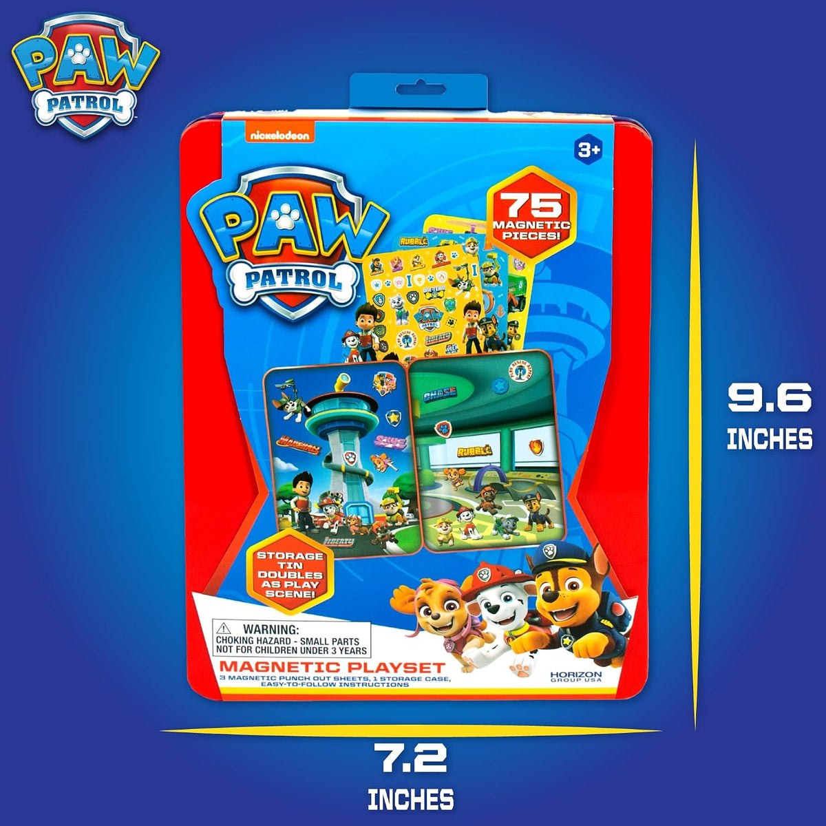 Set de Juego Magnético de Patrulla Canina, 75 Imanes de Vestir Mix...