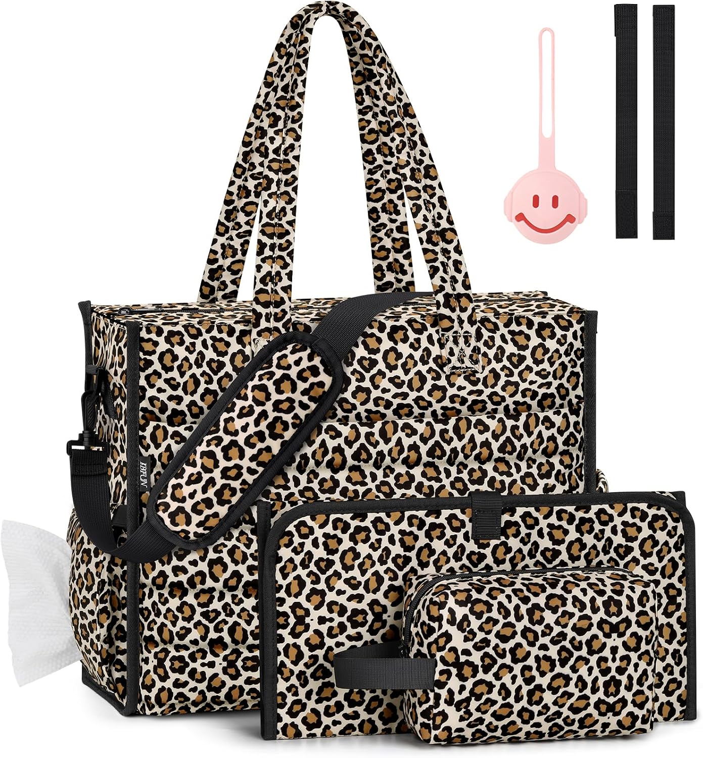 IBFUN Bolso de Pañales para Bebé - Bolso Grande para Bebé 4Pcs con...