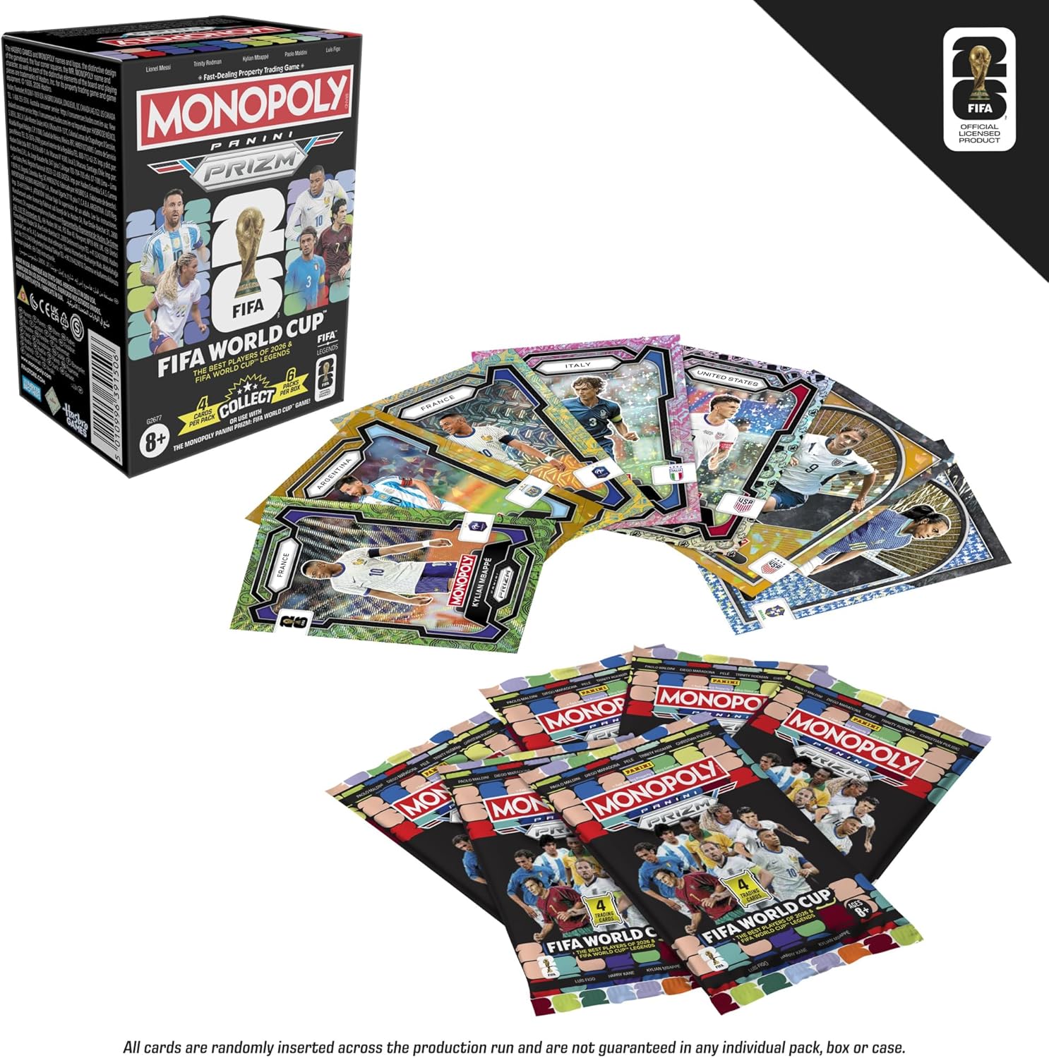 Monopoly Panini Prizm: Caja de cartas coleccionables de la Copa Mun...