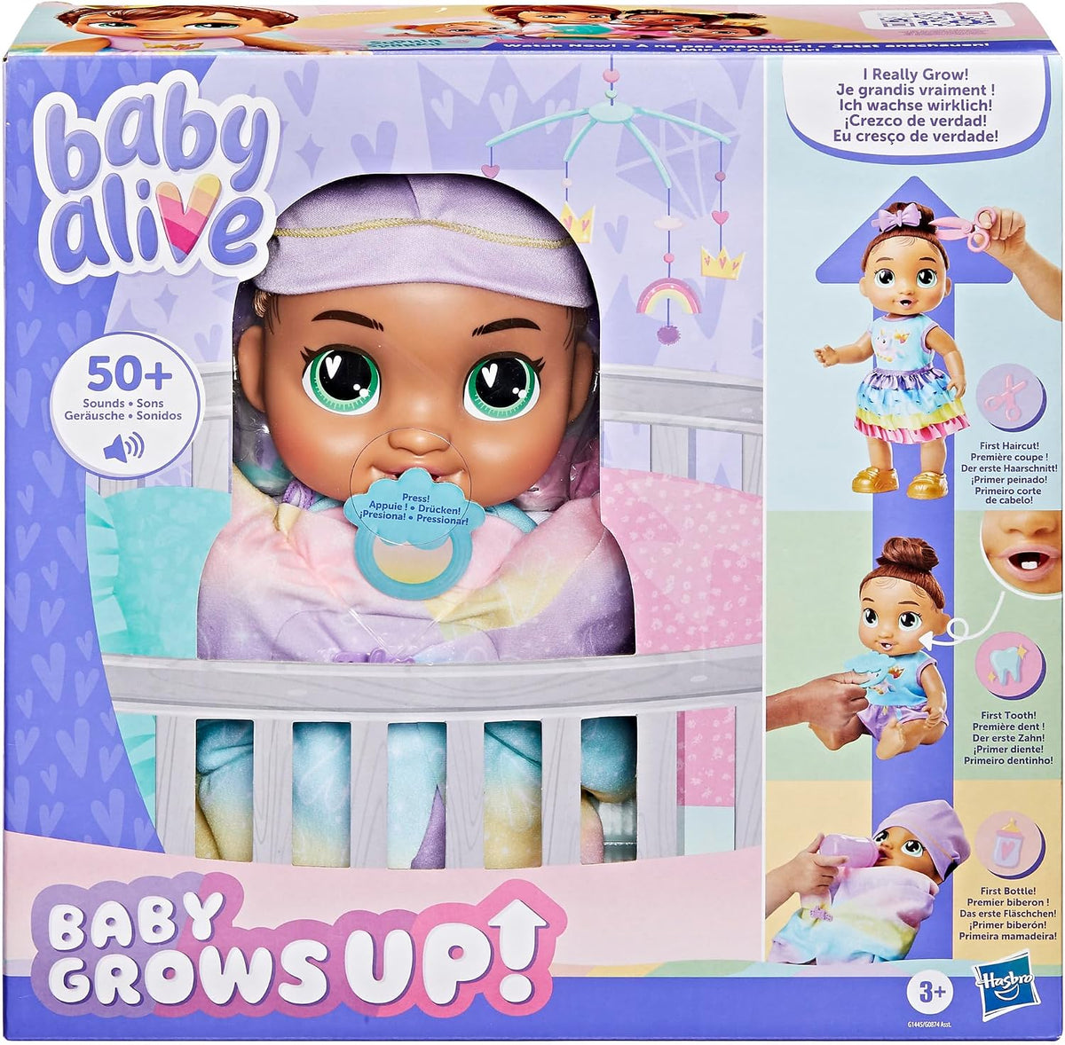 Baby Alive Baby Grows Up, Sophia Sparkle, Milestones y el primer di...