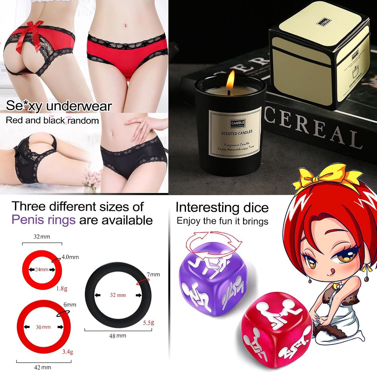 Juguetes sexuales Bondage BDSM Kit de restricciones, juguetes para...