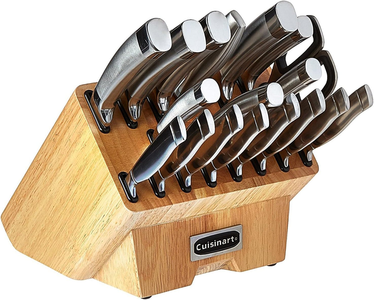Cuisinart C77SS-19P Normandy Juego de Cubiertos con Bloque de 19 Pi...