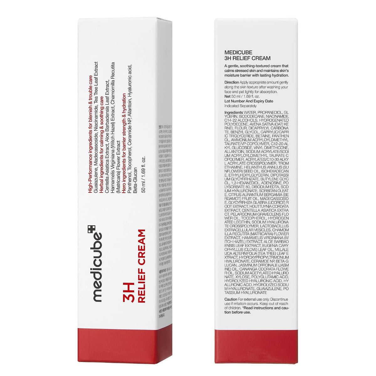 medicube Crema de alivio diario 3H para todo tipo de piel y cuidado...