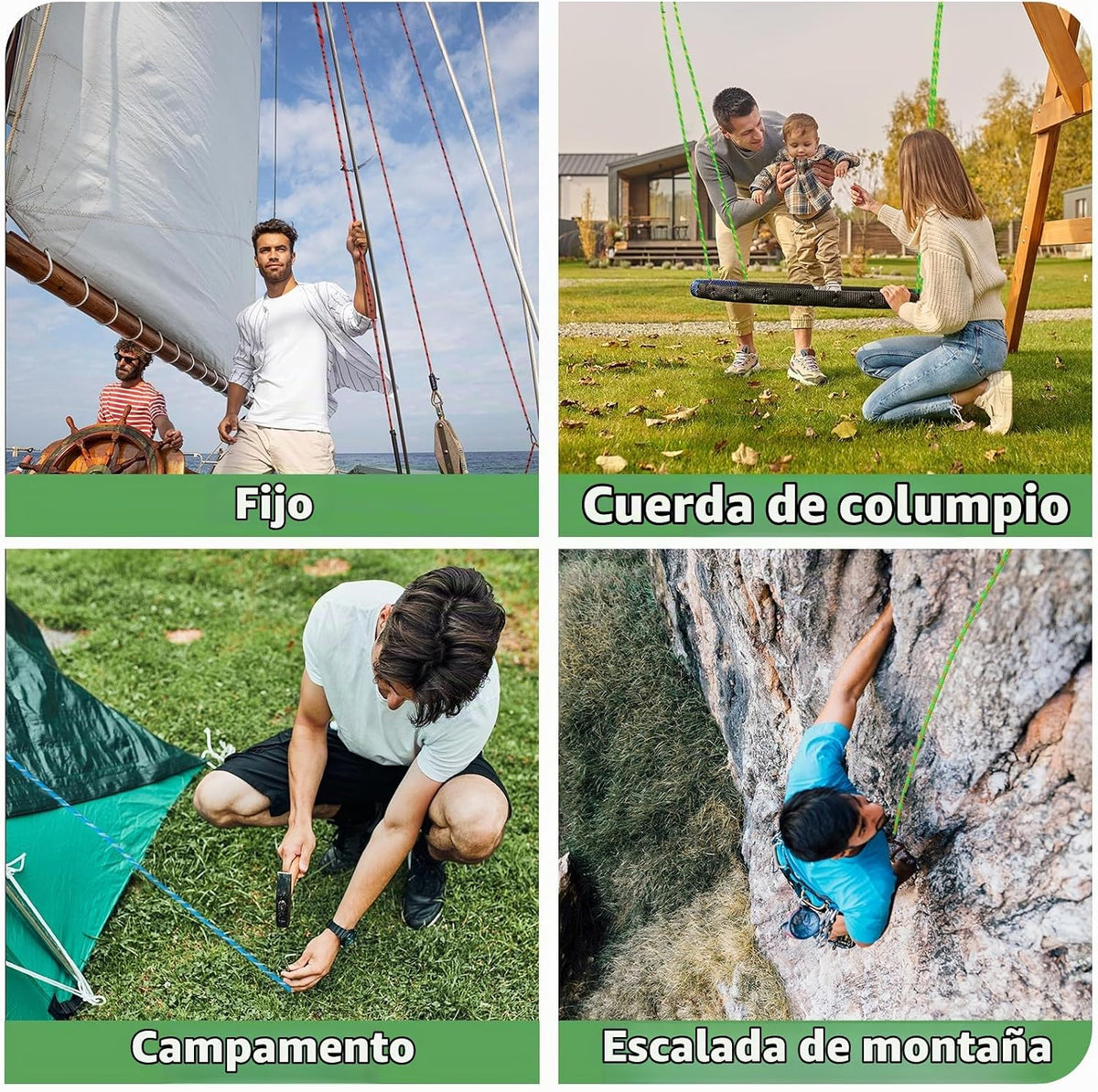 Arborist - Cuerda de escalada de 5\/8 pulgadas x 100 pies, cuerda d...