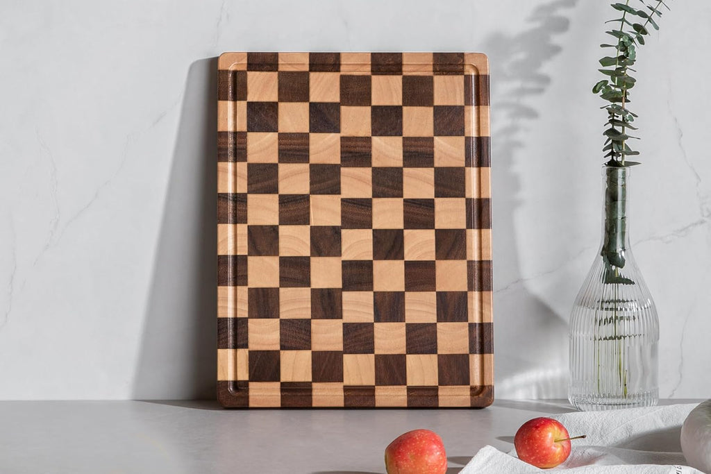 THETCHRY Tablas de cortar para cocina, tabla de cortar de madera a...