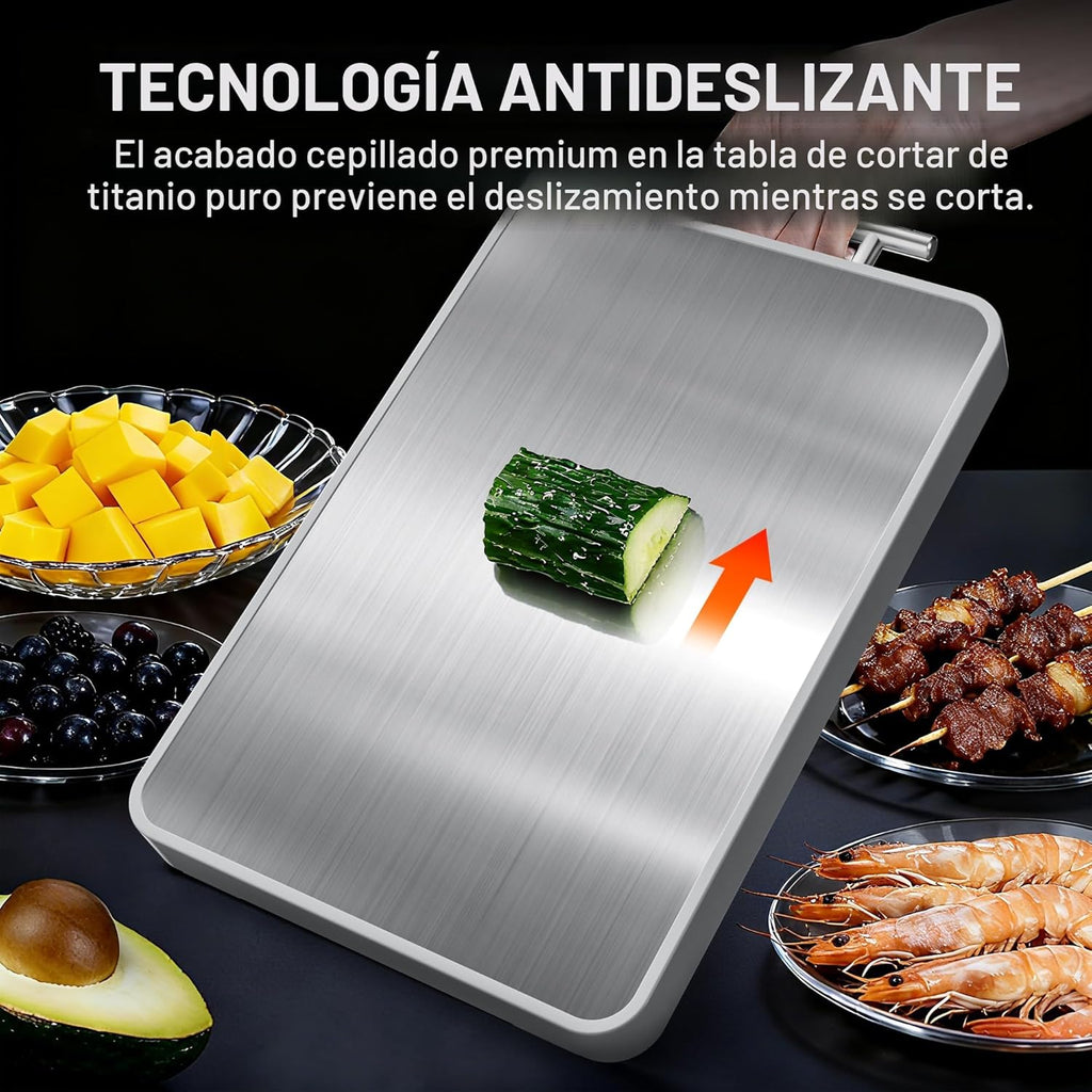 Tablas de cortar de titanio para cocina, tabla de cortar de madera...