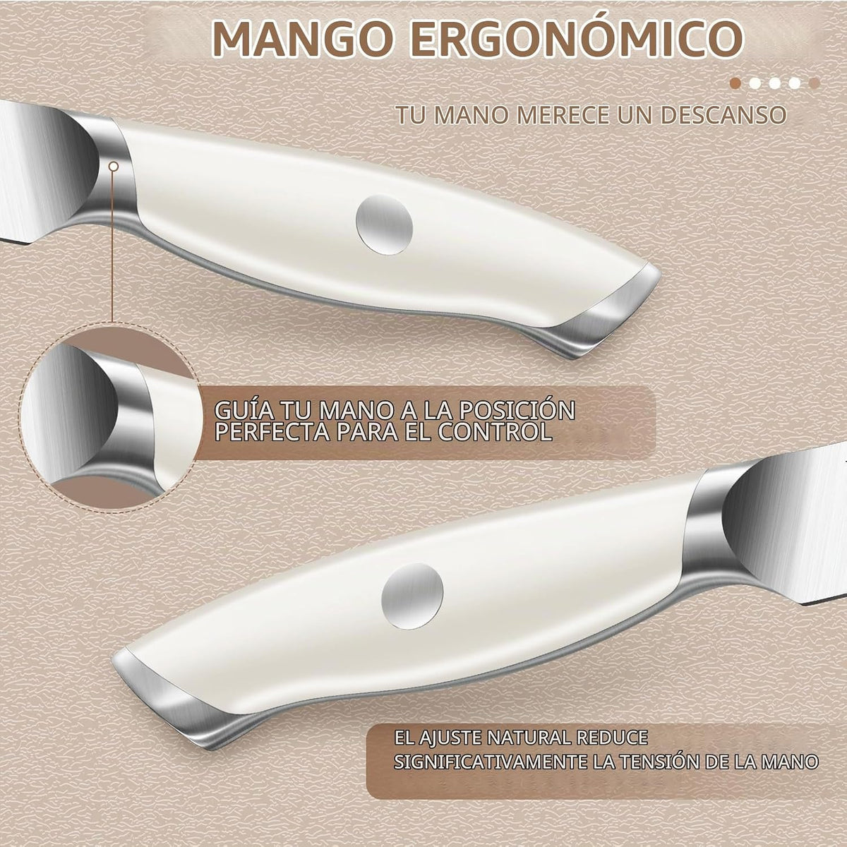 Huusk - Juego de cuchillos para pelar frutas de 5 pulgadas y 3.5 pu...