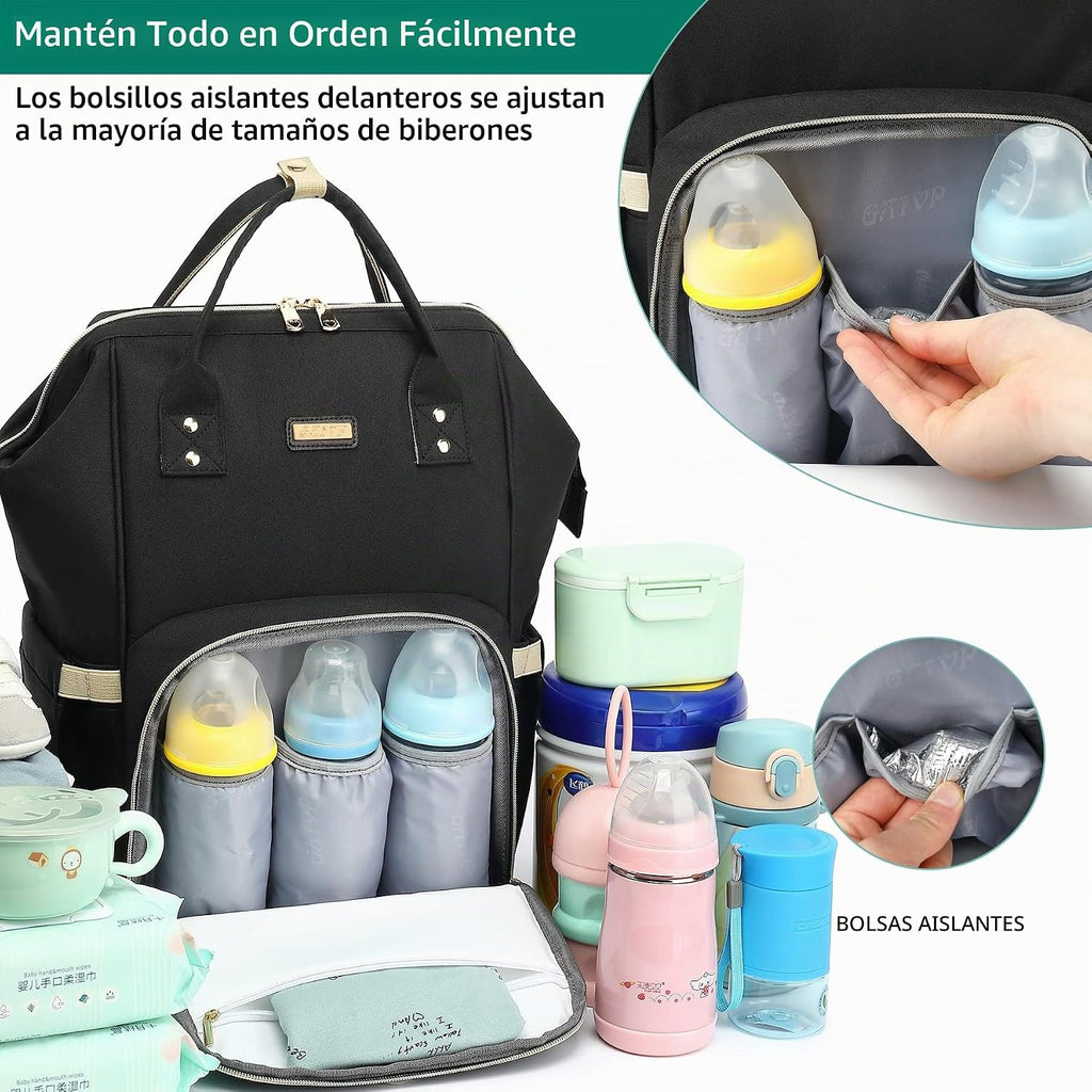 Bolsa de pañales, bolsas de pañales para bebés y niñas, bolsas de b...