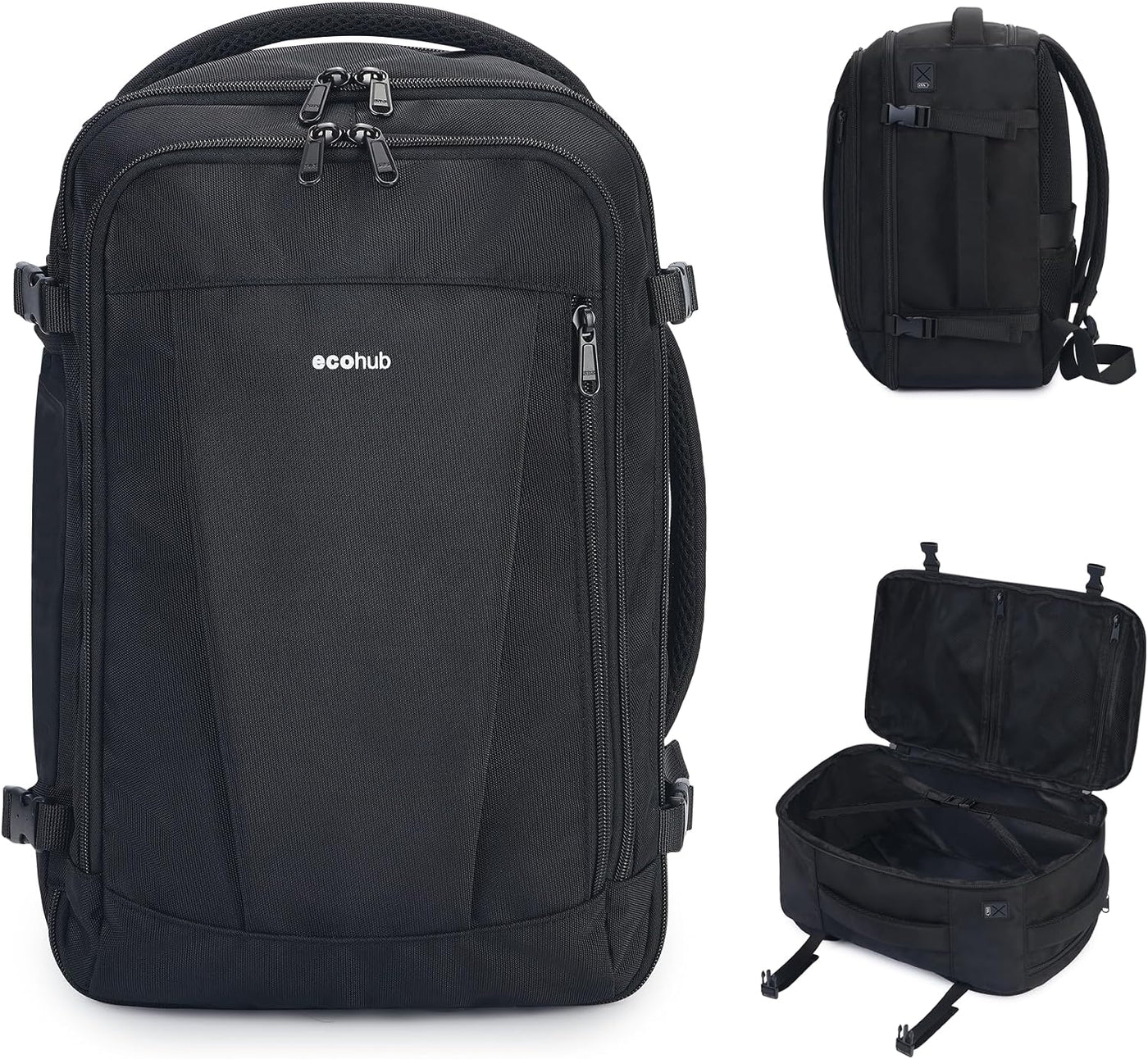 ECOHUB Mochila de Viaje Mochila de Artículo Personal con 13 Bolsill...