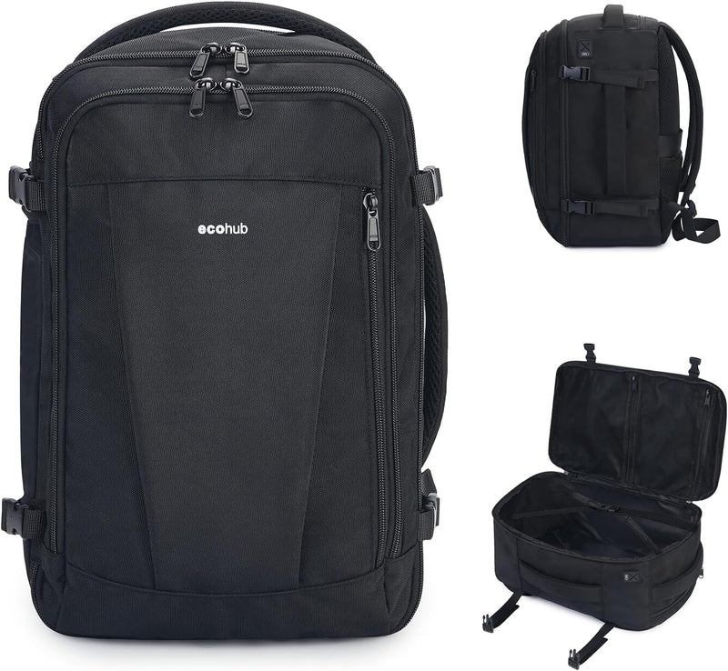 ECOHUB Mochila de Viaje Mochila de Artículo Personal con 13 Bolsill...