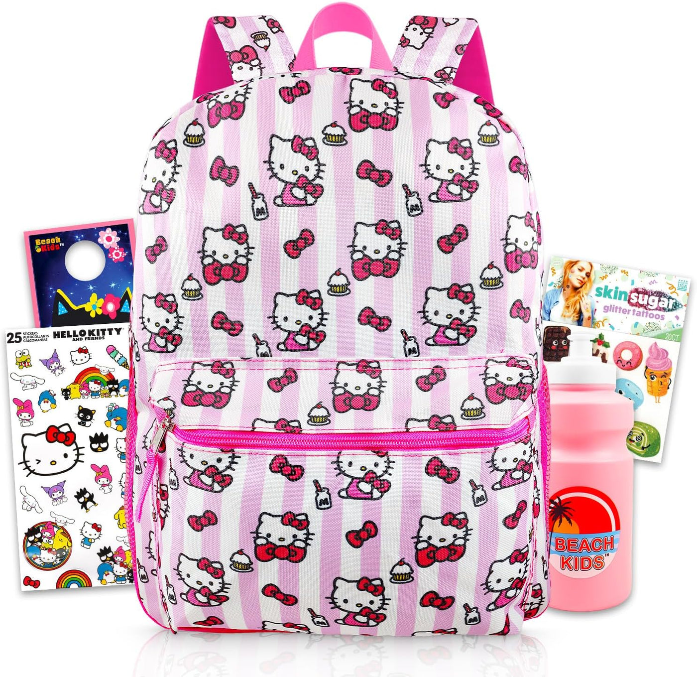 Hello Kitty Juego de mochila para niñas \u2013 Paquete de 6 piezas...