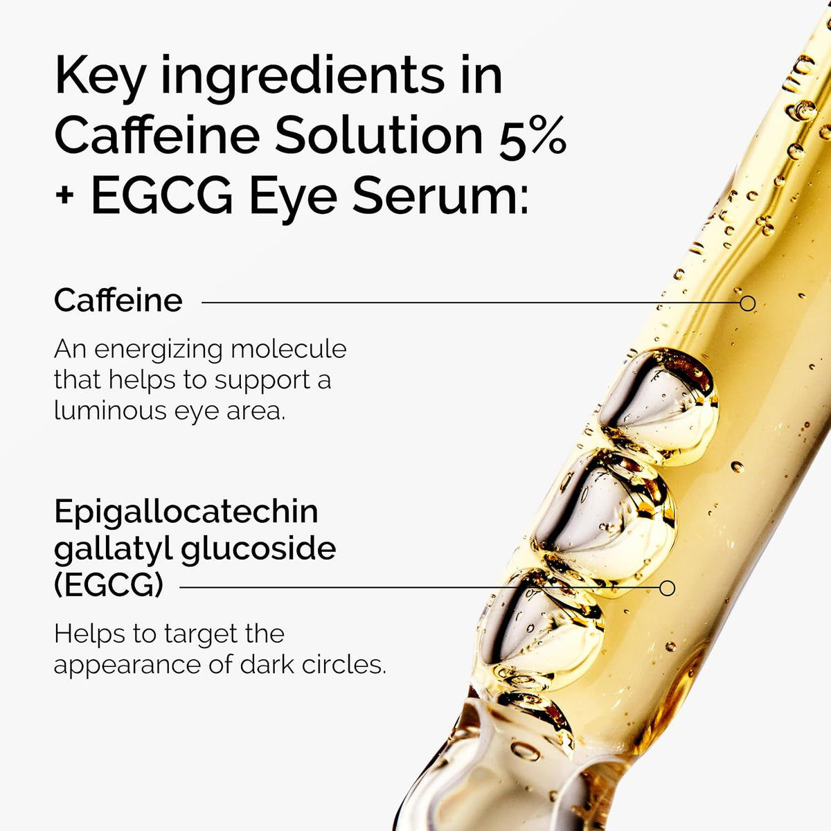 The Ordinary Caffeine Solution 5% + EGCG Eye Serum, suero desinflam...