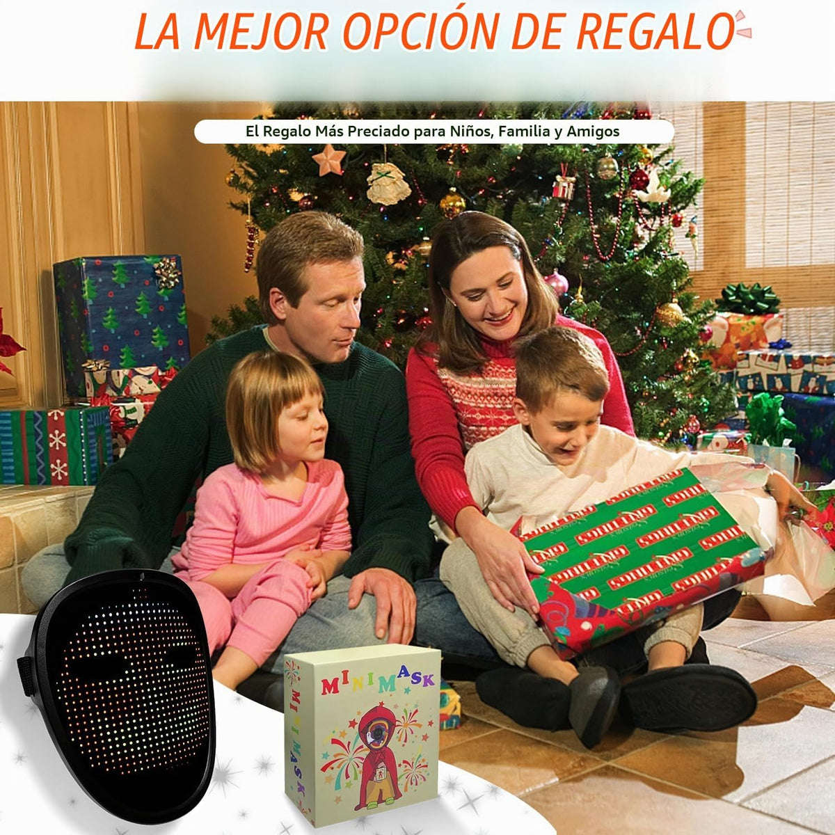 Depointer Life Máscara LED con detección de gestos, máscara transfo...