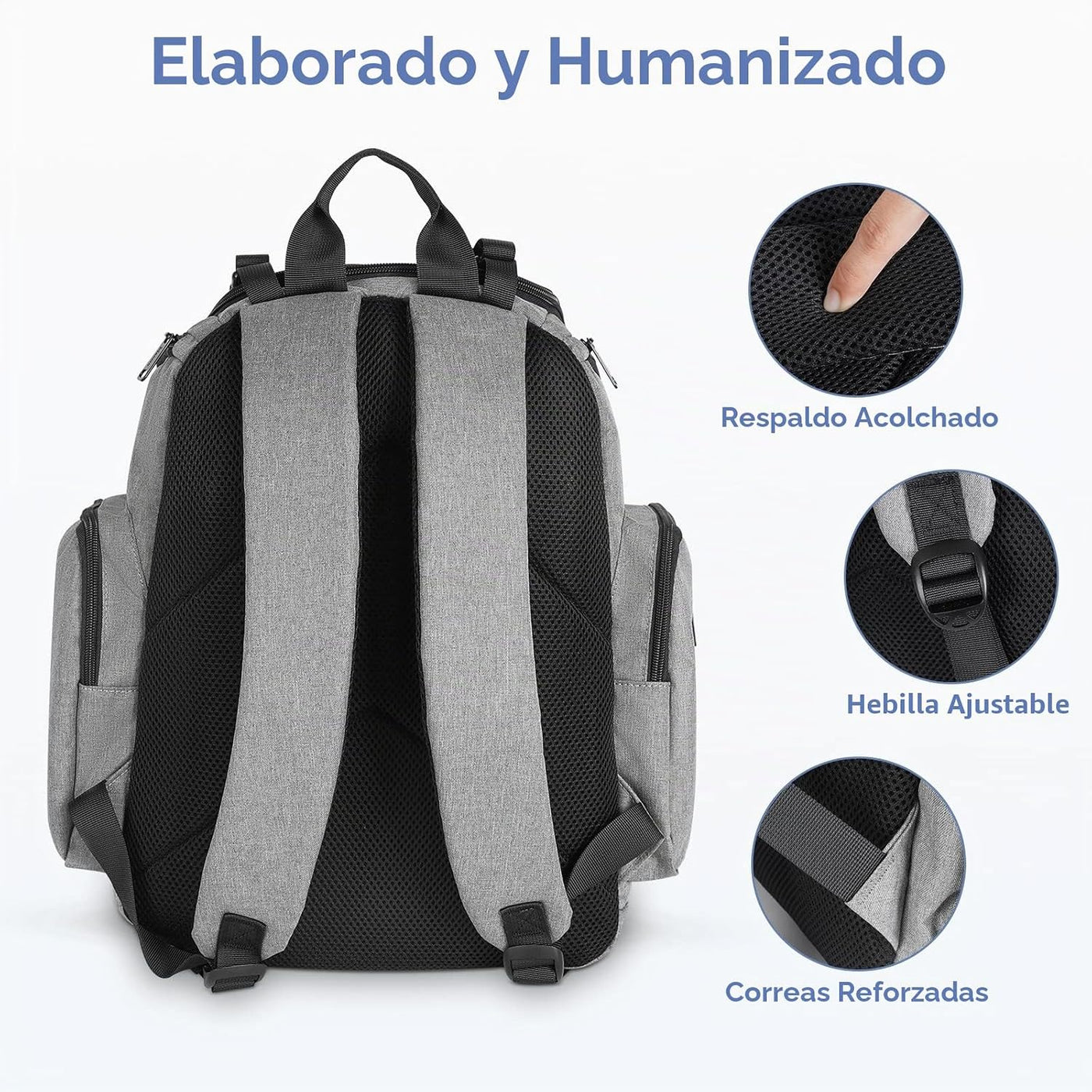 Mancro - Mochila, pañalera, Mochila para pañales para papá y mamá,...