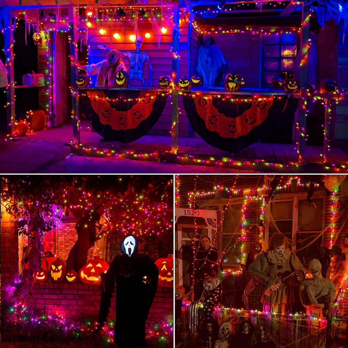 Brizled Mini Luces de Halloween, 78.74 pies 240 Luces de Cadena LED...