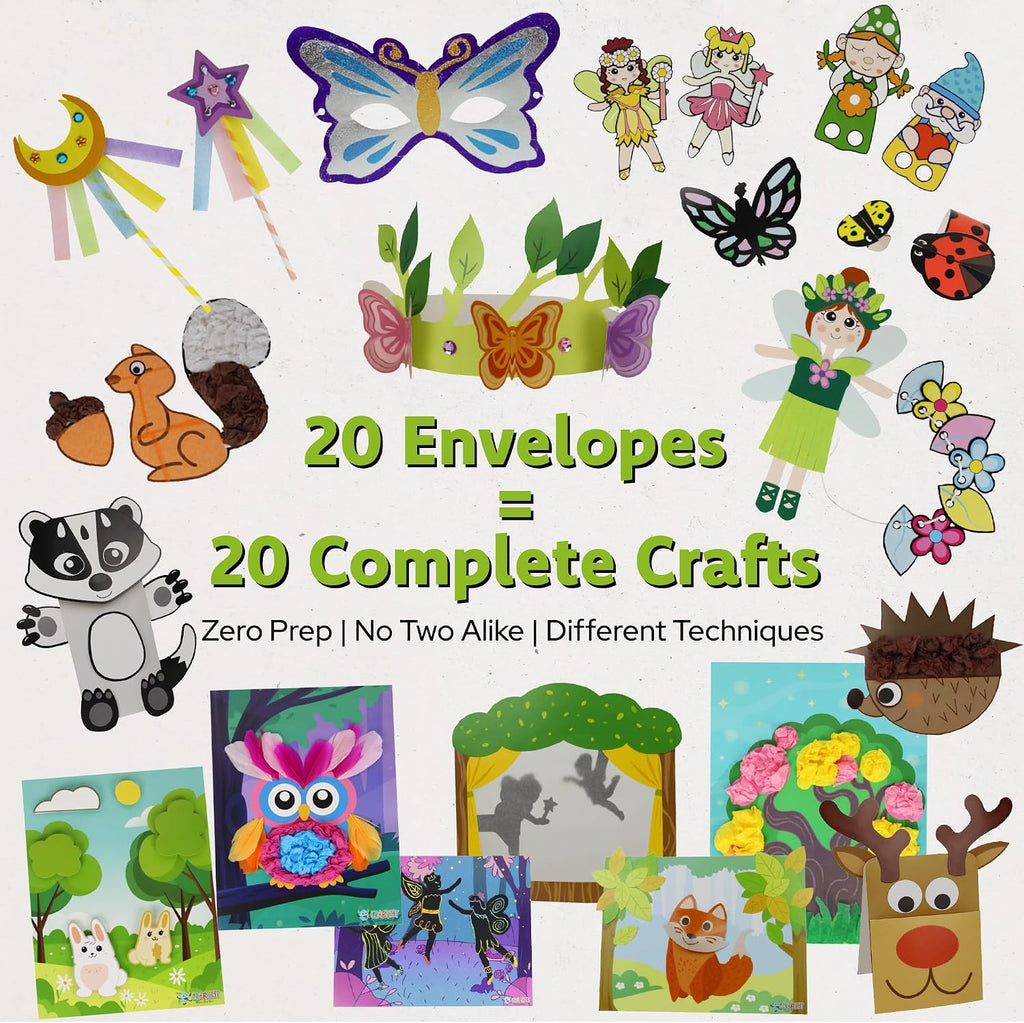 Craftikit® 20 manualidades de jardín de hadas galardonadas para niñ...