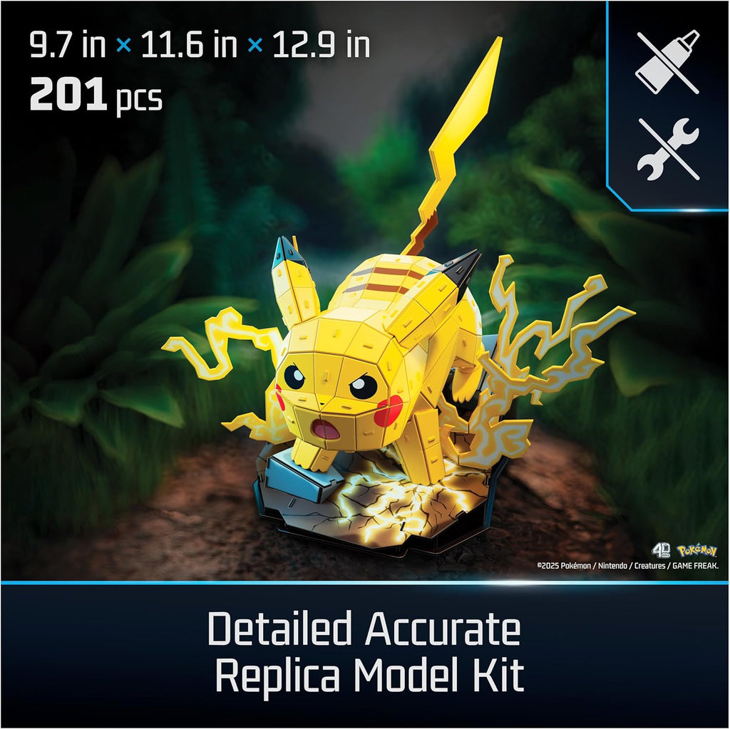 4D Build, Kit de modelo 3D de Pikachu Pokémon, figura de Pokémon, c...