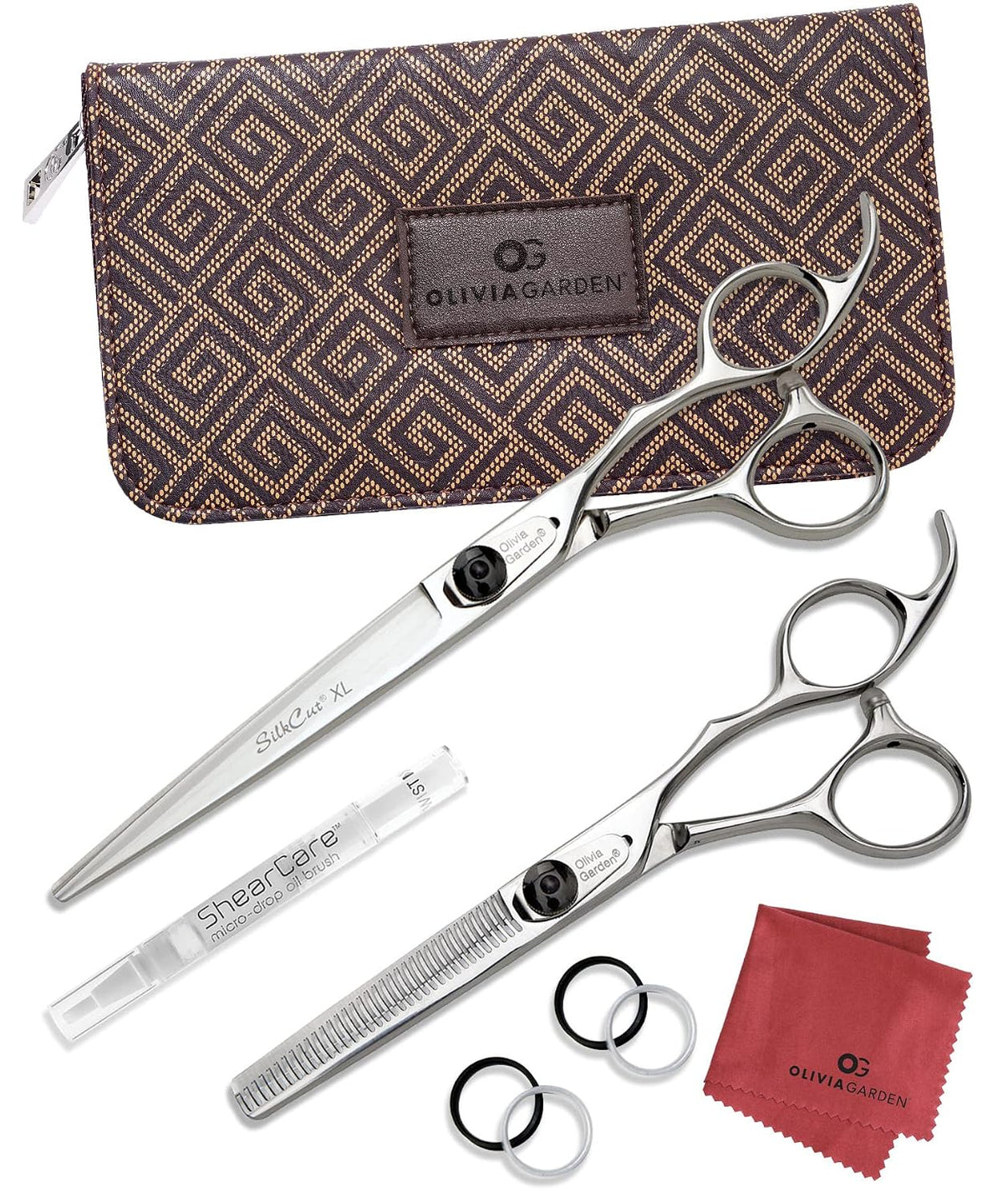 Olivia Garden SilkCut - Cizalla profesional para peluquería y estuc...