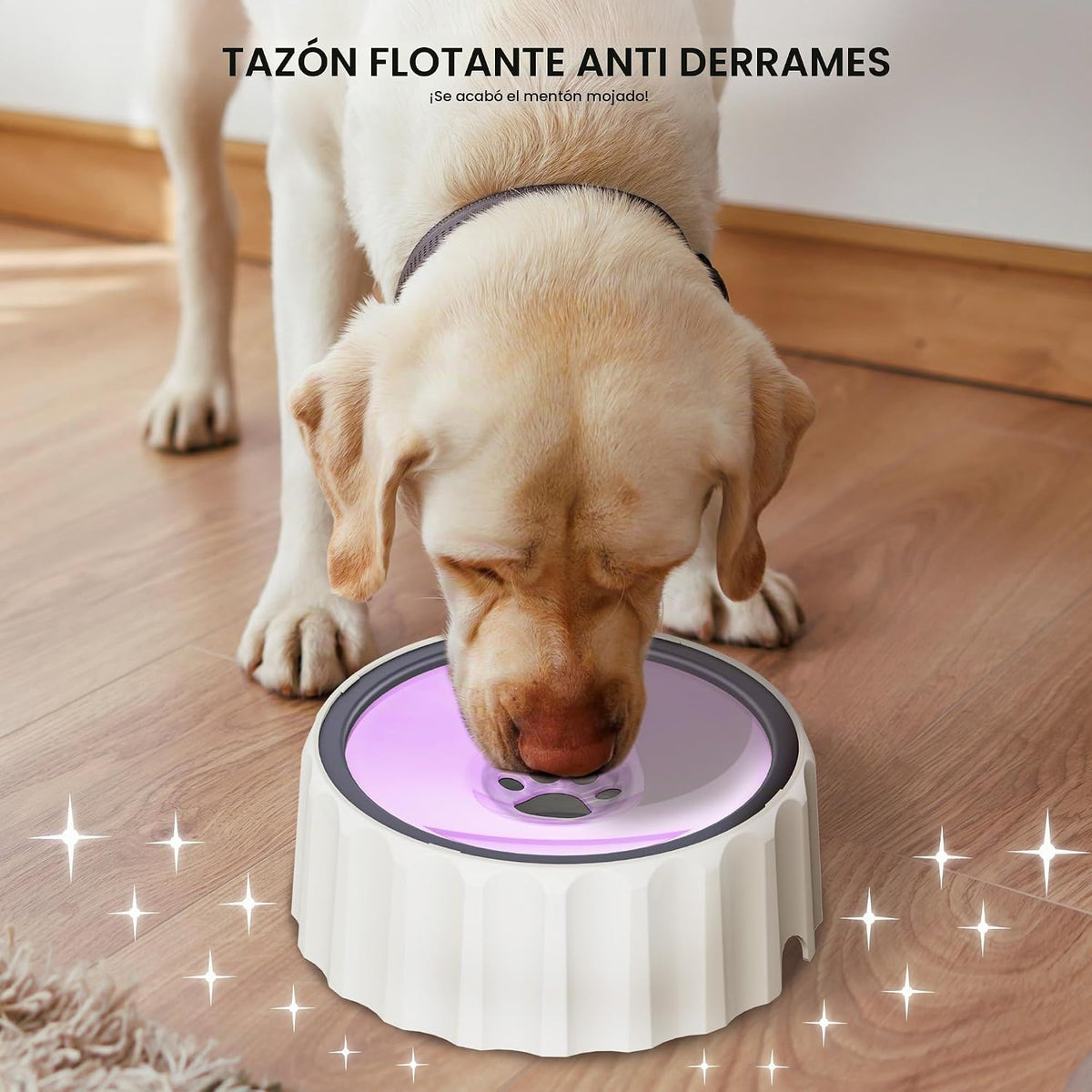 FORWH Cuenco de agua para perros pequeños sin derrames, dispensador...