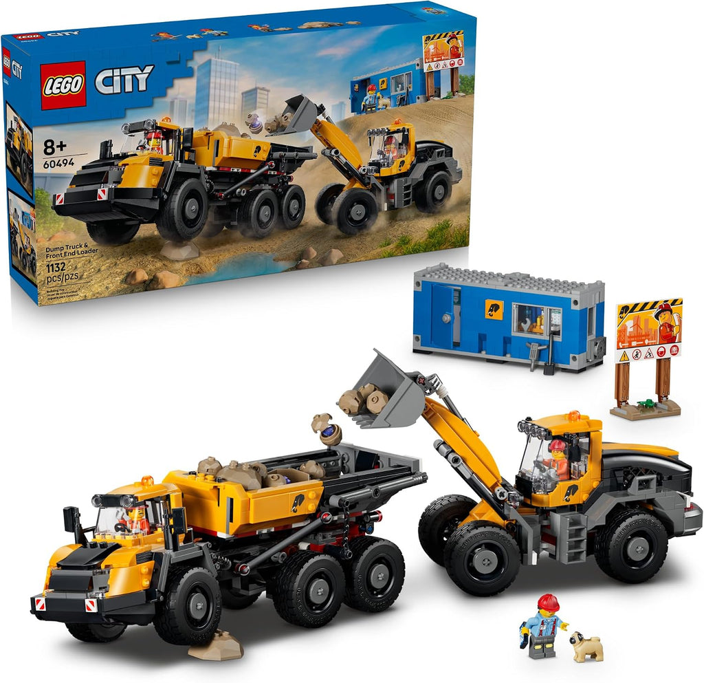 LEGO City Camión volquete y cargador frontal 60494 | Juguetes de co...