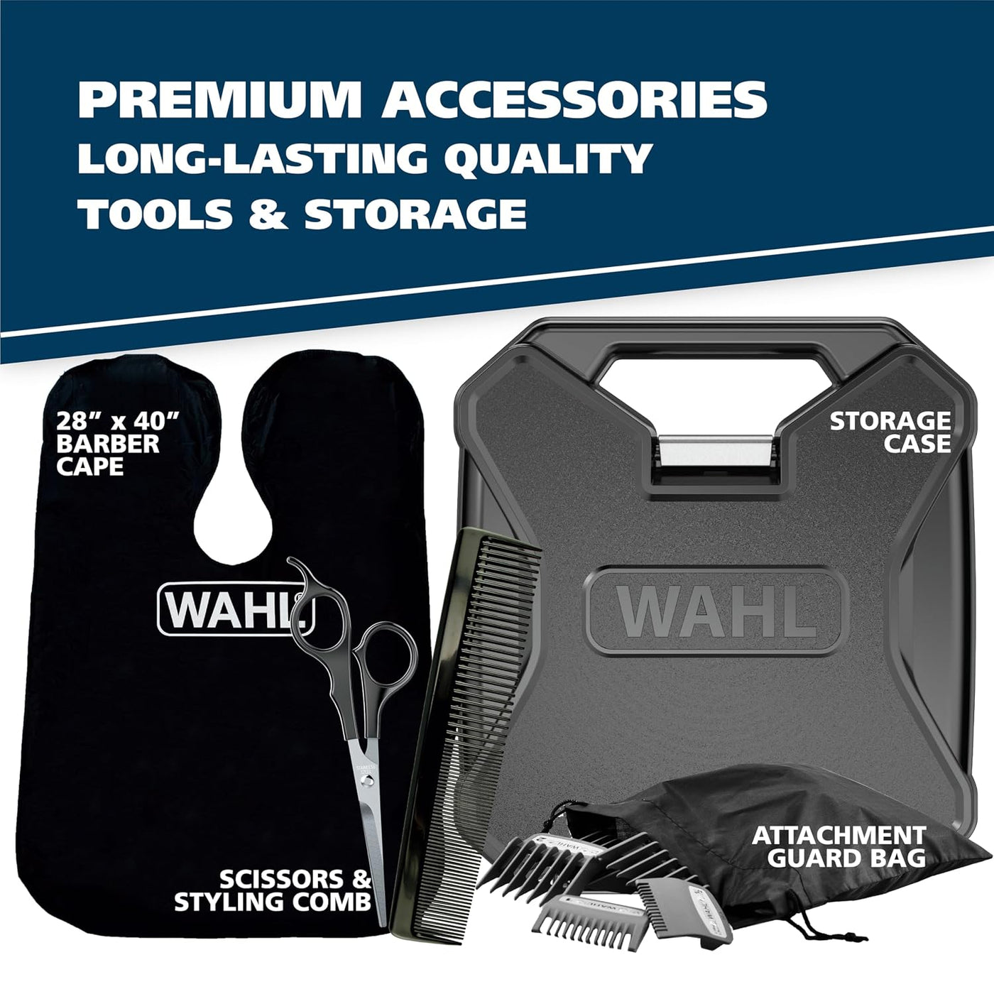 Wahl Clipper Elite Pro Kit de corte y cuidado de cabello en casa pa...