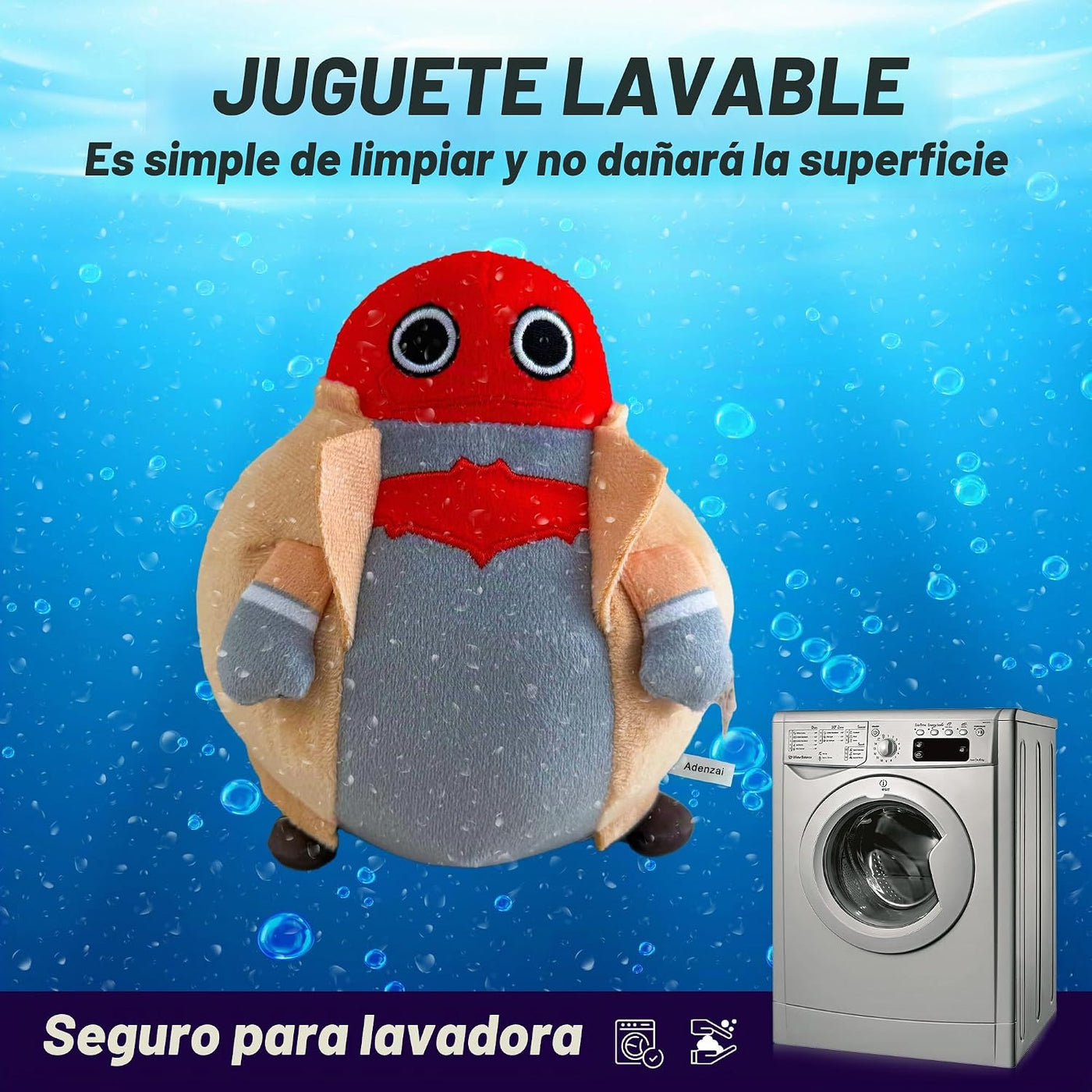 Adenzai Peluche de Jason Todd de felpa estilo héroe gordito, juguet...