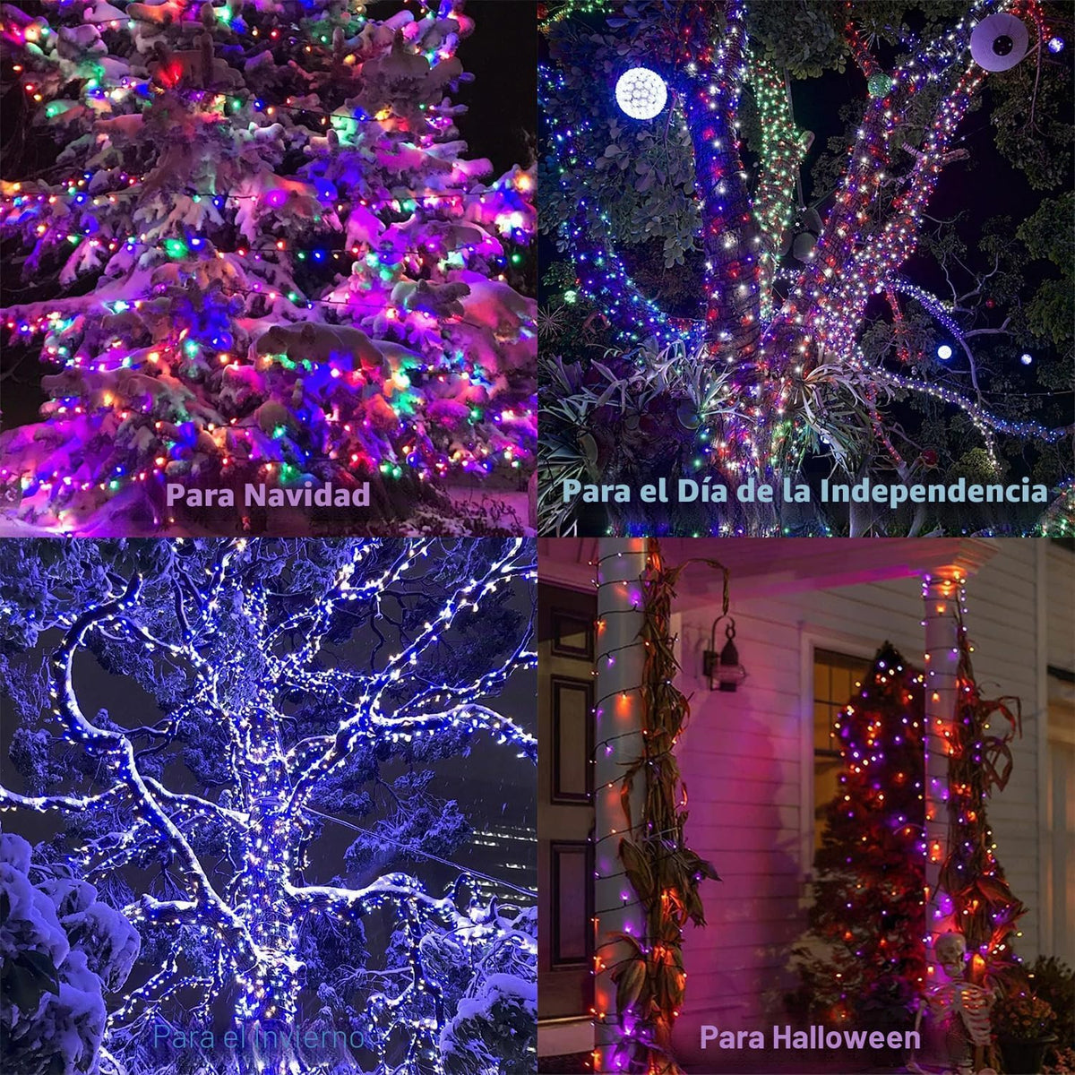 Iluminación del hogar 66 pies. Mini luces decorativas de Navidad de...